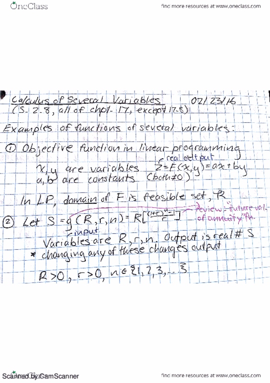 MATA33H3 Lecture Notes - Lecture 11: Partial Derivative, Polynomial thumbnail