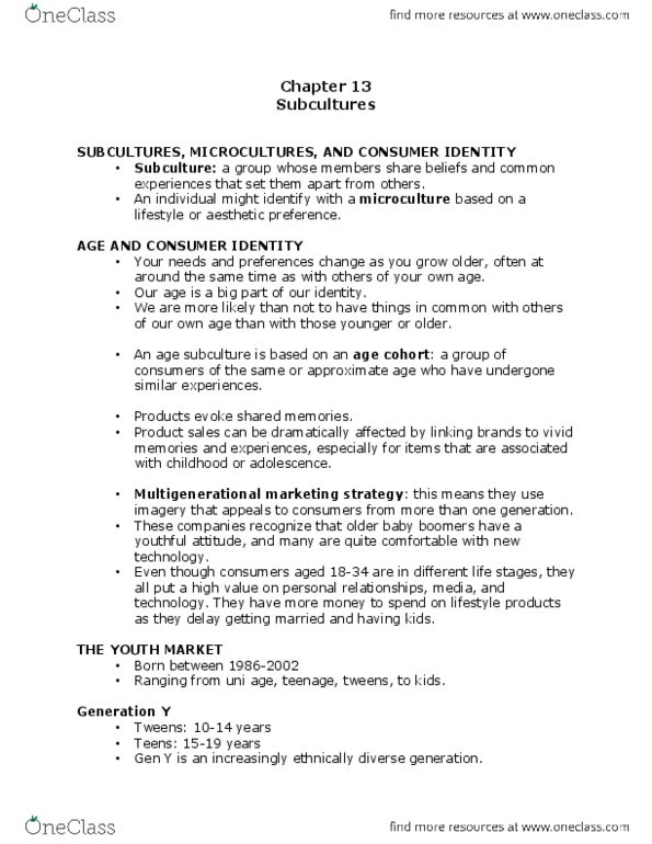 ADM 3321 Chapter Notes - Chapter 13: Saatchi & Saatchi, Grey Market, Yer thumbnail