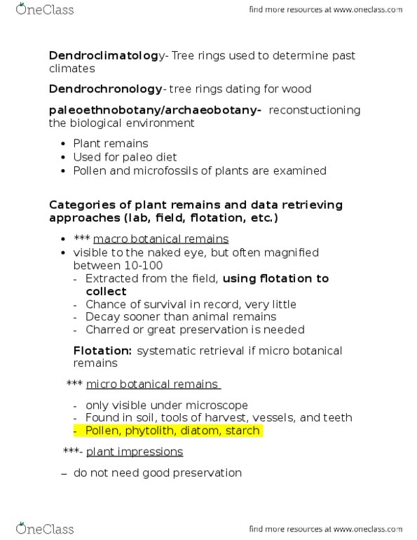 ANT201H5 Lecture Notes - Lecture 3: Radiocarbon Dating, Neutron Activation Analysis, Atomic Absorption Spectroscopy thumbnail