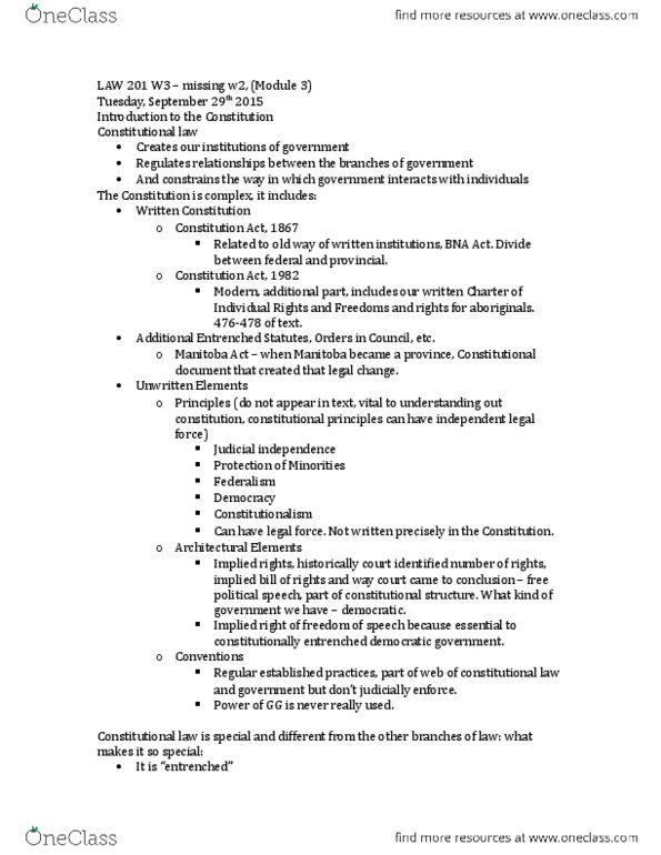 LAW 142 Lecture Notes - Lecture 3: Federal Bank, Fiduciary, Supremacy Clause thumbnail