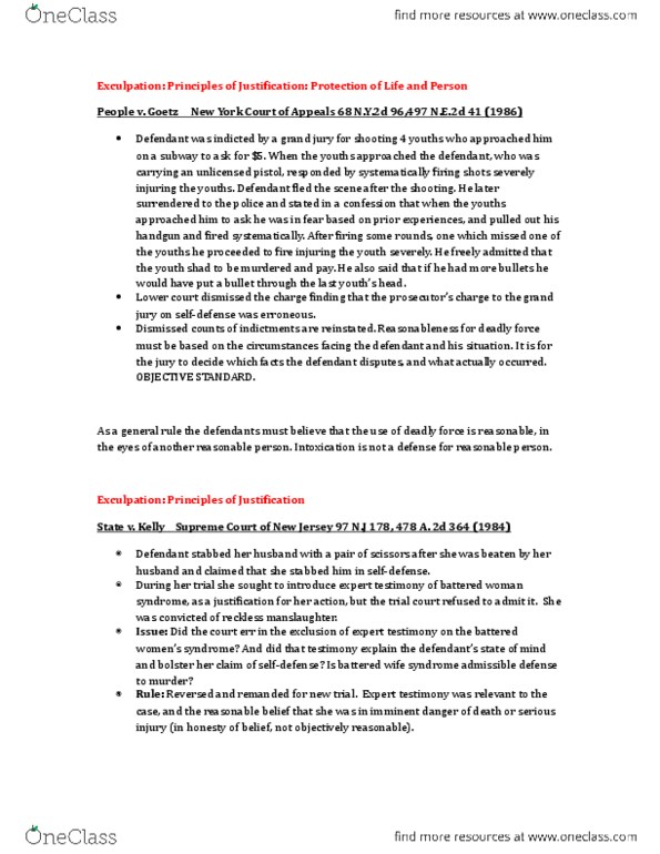 CRM/LAW C144 Lecture Notes - Lecture 16: Endangerment, Federal Reporter, Misdemeanor thumbnail