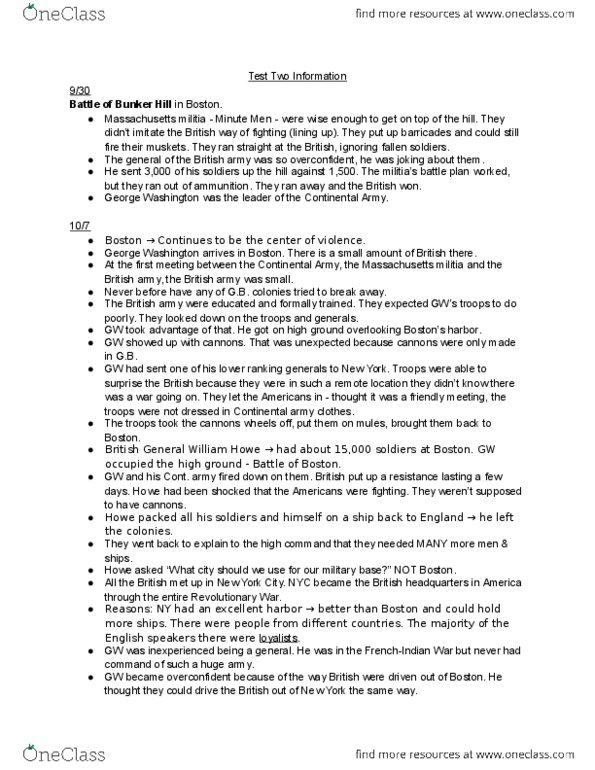 HIST 103 Lecture Notes - Lecture 1: Henry Knox, Impressment, Dolly Madison thumbnail