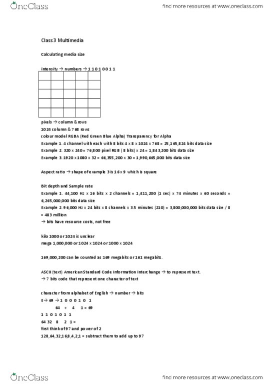 MMEDIA 1A03 Lecture Notes - Lecture 3: Cjk Characters, Wav, Times New Roman thumbnail