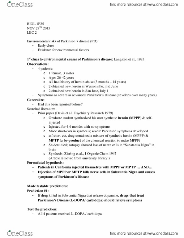 BIOL 1F25 Lecture Notes - Lecture 2: Insecticide, Odds Ratio, Geographic Information System thumbnail