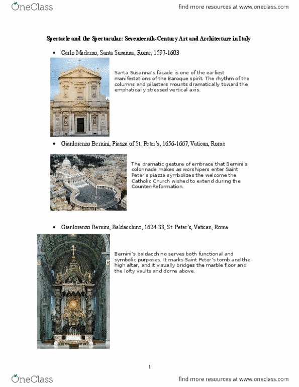 CAS AH 112 Lecture Notes - Lecture 9: Contarelli Chapel, Tenebrism, San Luigi Dei Francesi thumbnail