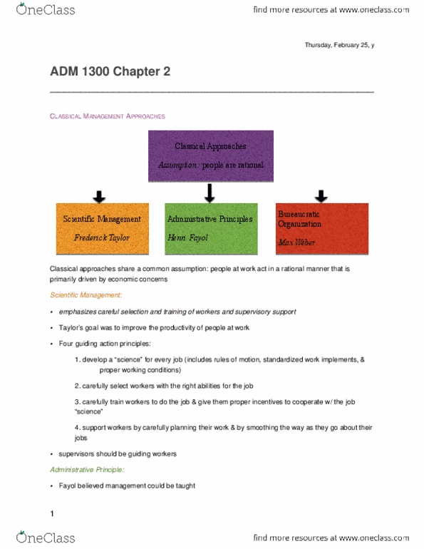 ADM 1300 Chapter Notes - Chapter 2: Absenteeism, Knowledge Management, Operations Management thumbnail