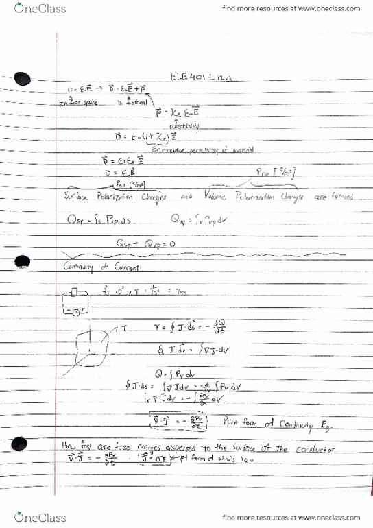 ELE 401 Lecture Notes - Lecture 12: Oa, English Language Evenings, Unit Vector thumbnail