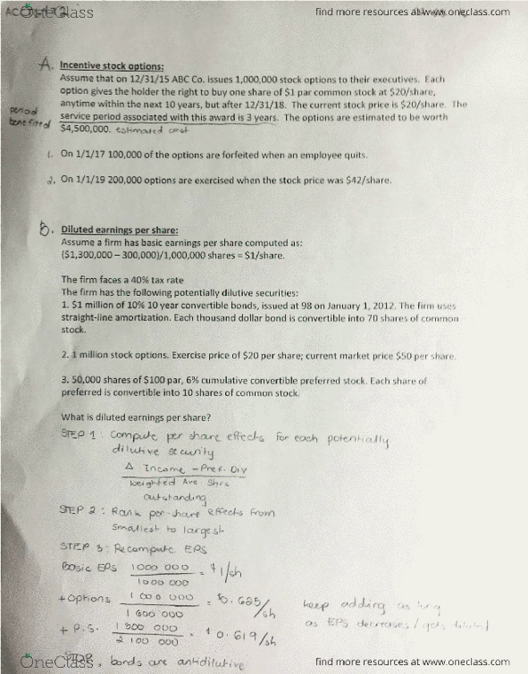 ACCTG 472 Lecture Notes - Lecture 5: Preferred Stock, Common Stock thumbnail