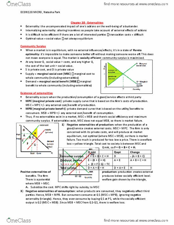 EC120 Lecture Notes - Lecture 10: Pass Laws, Pareto Efficiency, Economic Surplus thumbnail