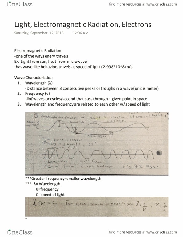 01:160:161 Lecture Notes - Lecture 5: Eth, Radiant Energy, Diffraction thumbnail
