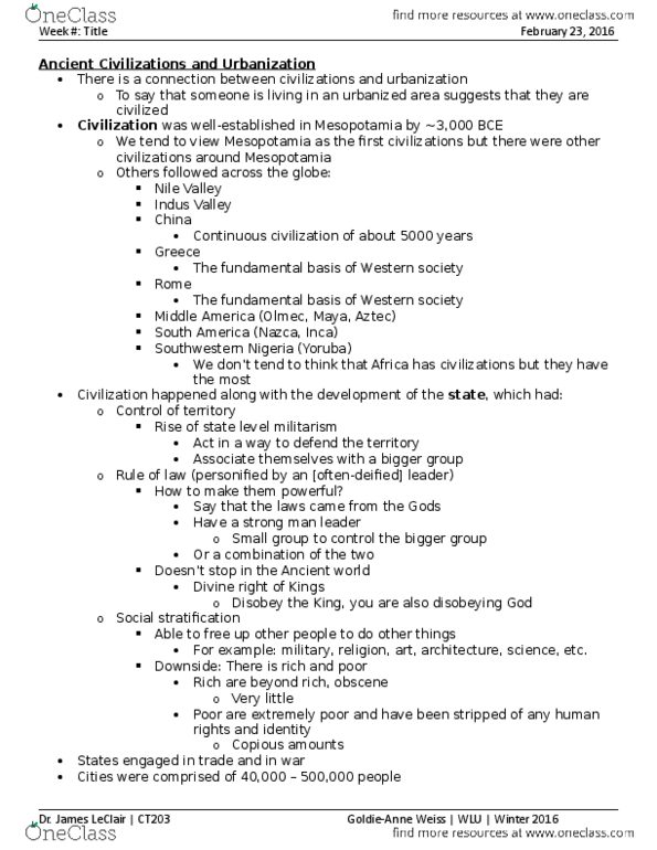 CT203 Lecture Notes - Lecture 11: Immunosuppression, Antonine Plague, Ancient Greek Medicine thumbnail