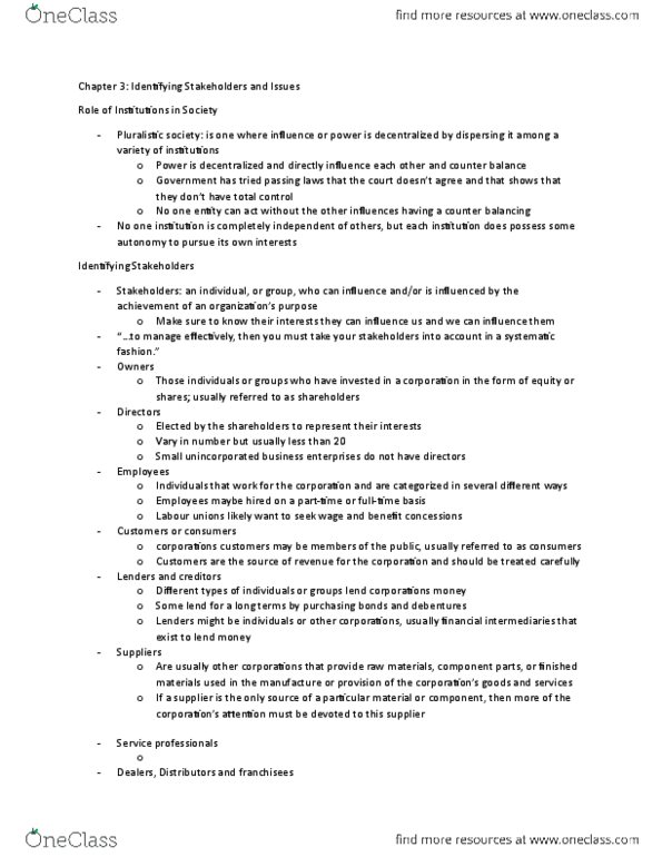 ADM 1101 Lecture Notes - Lecture 2: Crisis Management, Corporate Social Responsibility, Joint Venture thumbnail