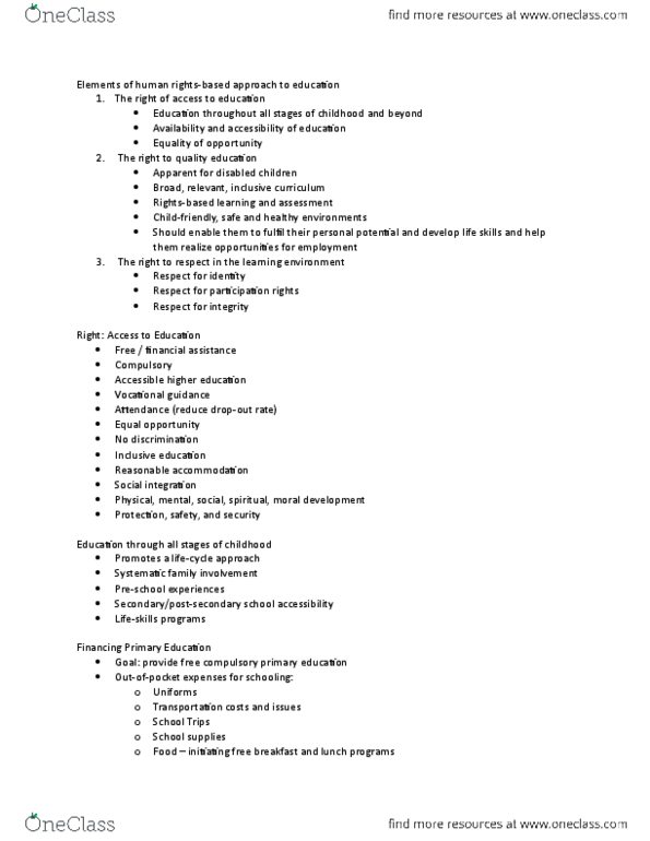 DVM 2110 Lecture Notes - Lecture 5: Reasonable Accommodation, Equal Opportunity, Social Integration thumbnail