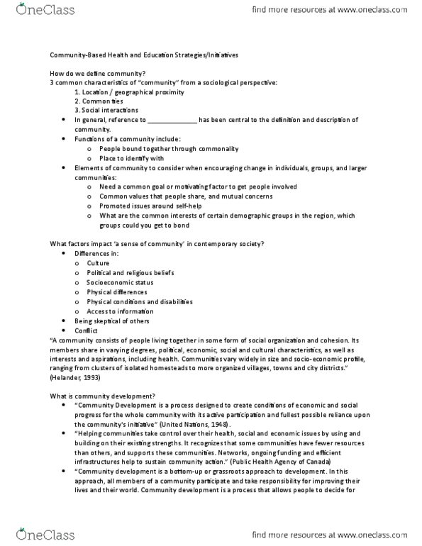 DVM 2110 Lecture Notes - Lecture 11: Socioeconomic Status, Civil Society thumbnail