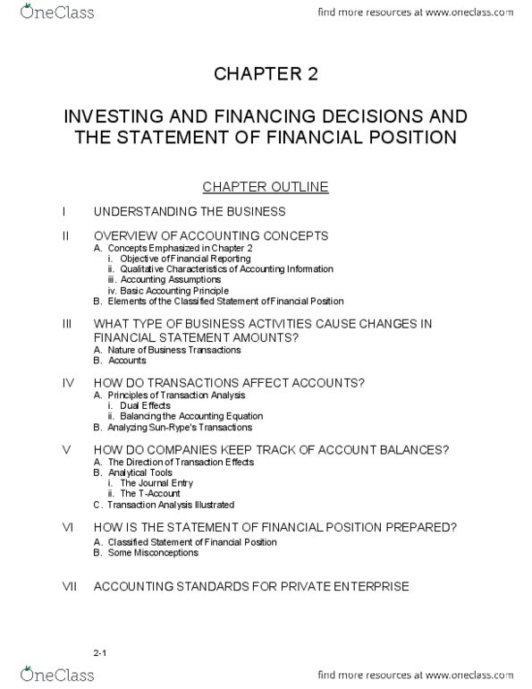 COMM 293 Lecture Notes - Lecture 5: Financial Statement Analysis, Cash Flow Statement, Financial Statement thumbnail