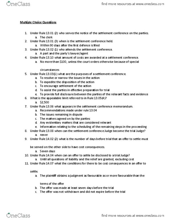 PLBA 152 Lecture Notes - Lecture 6: Affidavit, Wrongful Dismissal, Paralegal thumbnail