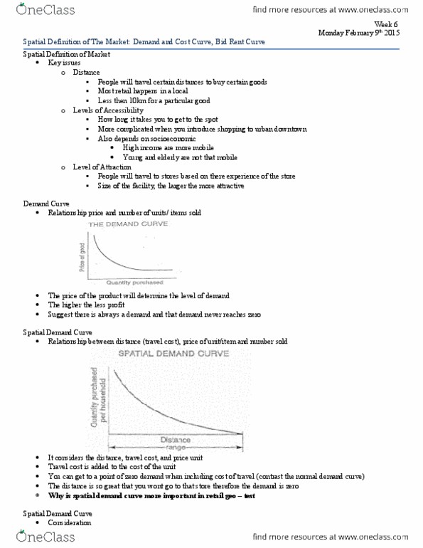 GGR252H5 Lecture Notes - Lecture 6: Demand Curve, Cost Curve, Profit Margin thumbnail