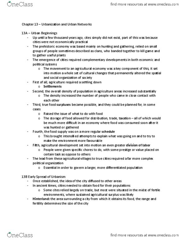 GEOG101 Chapter 13: Chapter 13 – Urbanization and Urban Networks thumbnail