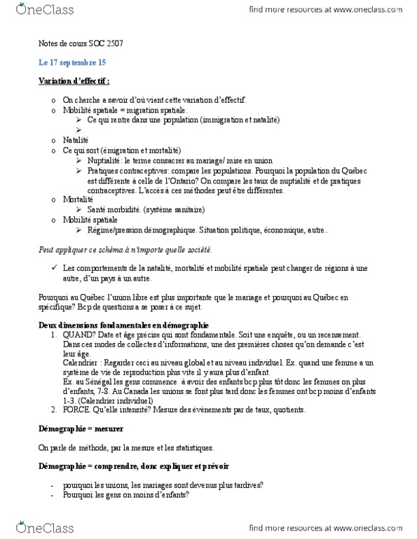 SOC 2507 Lecture Notes - Lecture 1: Le Temps, Voir, Delaware Route 1 thumbnail