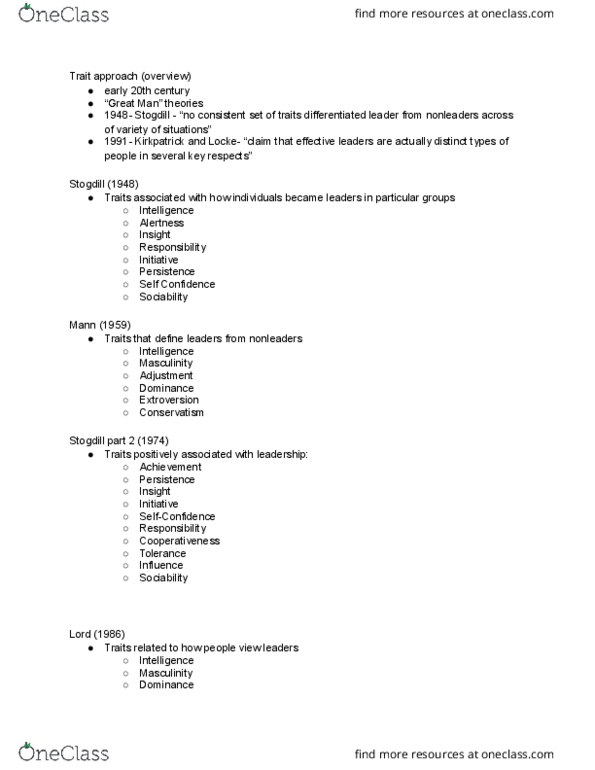 01:713:202 Lecture Notes - Lecture 6: Extraversion And Introversion, Masculinity, Cooperativeness thumbnail