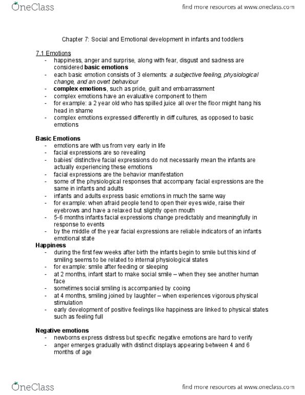 PSYCH211 Chapter Notes - Chapter 7: Mental Model, Frontal Lobe, Mary Ainsworth thumbnail