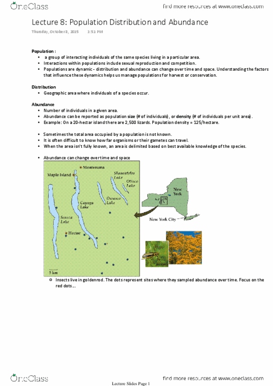 Biology 2483A Lecture Notes - Lecture 8: Semibalanus Balanoides, Desert Pupfish, Monarch Butterfly thumbnail