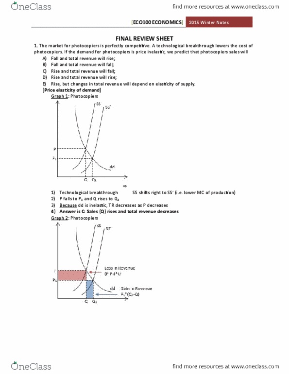 ECO102H1 Lecture Notes - Lecture 18: Average Cost, Average Variable Cost, Perfect Competition thumbnail