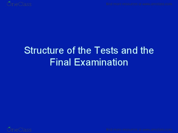 PHI 1101 Lecture 6: Structure of the Tests and Final Examination-PHI 1101 thumbnail