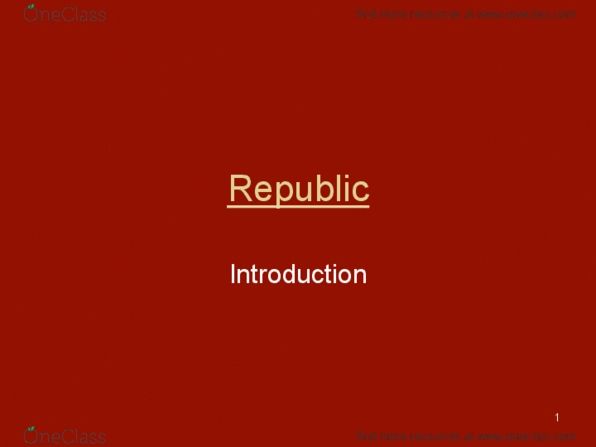 PHI 1101 Lecture 4: Unit Two-Introduction to the Republic thumbnail