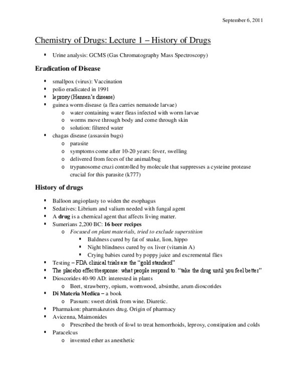 CHEM 183 Lecture Notes - Wyeth, Atorvastatin, Thomas George Roddick thumbnail