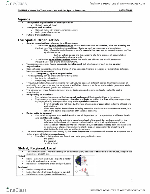 GMS 803 Lecture Notes - Lecture 2: Industrial Revolution, Soil Fertility, Relate thumbnail