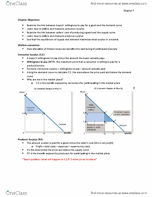 ECON-101 Lecture Notes - Lecture 7: Economic Surplus, Demand Curve, Externality thumbnail