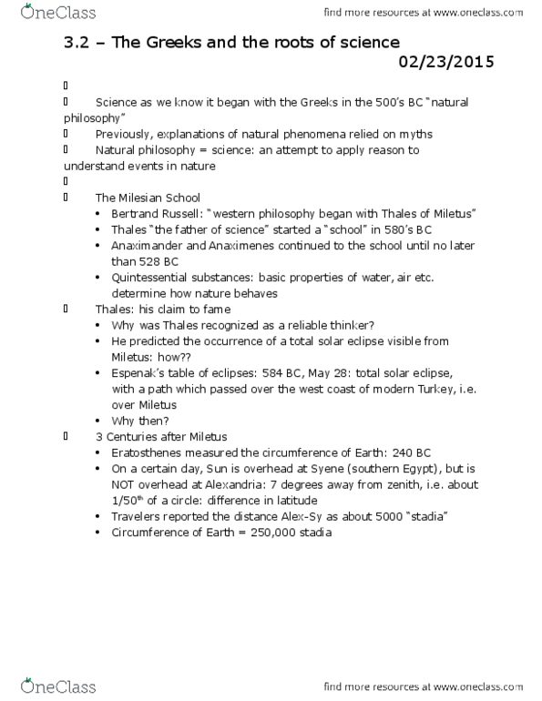 PHYS133 Chapter Notes - Chapter 3: Albertus Magnus, Thomas Bradwardine, Robert Grosseteste thumbnail