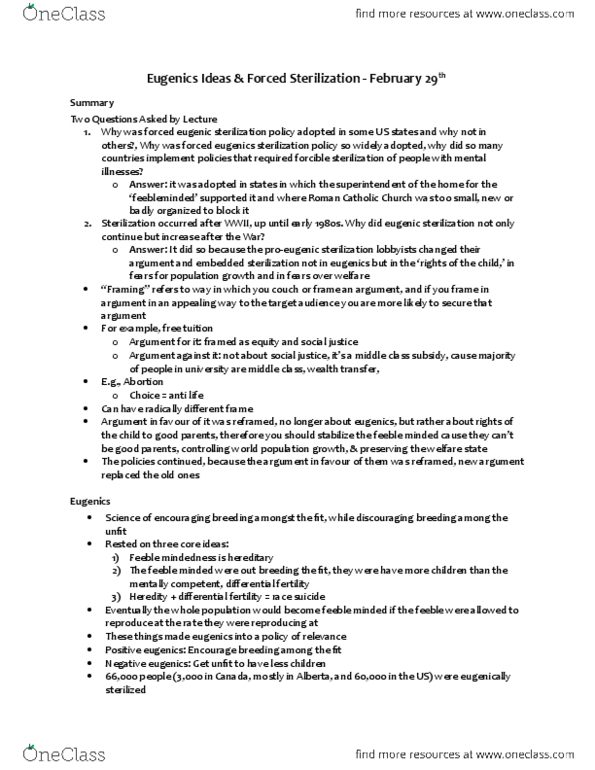 POL101Y1 Lecture Notes - Lecture 17: Liberal Democracy, Immigration Policy, Scientific Consensus thumbnail