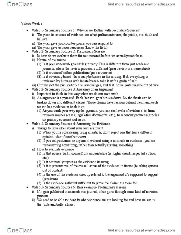 LAWS 2908 Lecture Notes - Lecture 8: Academic Journal thumbnail