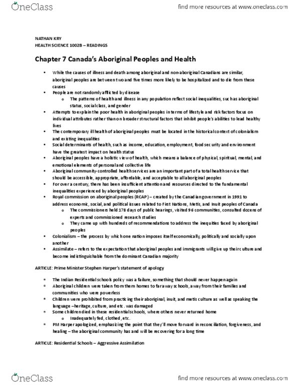 Health Sciences 1002A/B Chapter Notes - Chapter 8: Food Security, Neocolonialism thumbnail