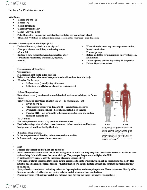 Nursing 1101W Lecture Notes - Lecture 5: Sputum, Bronchitis, Tachypnea thumbnail
