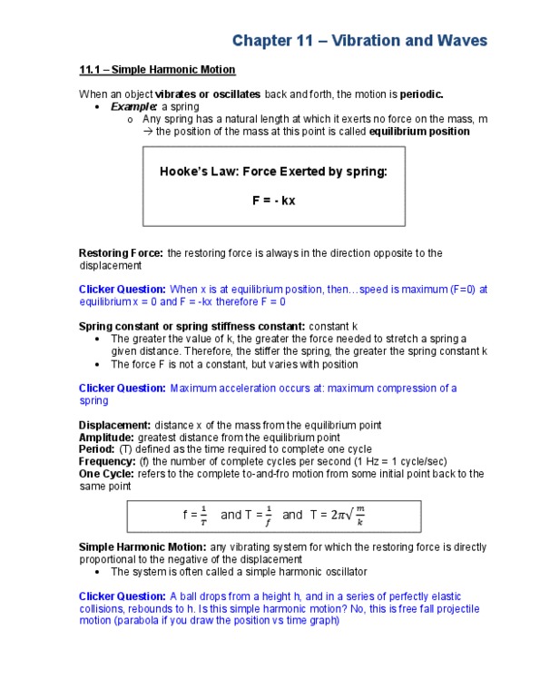 PHYS 101 Lecture Notes - Fundamental Frequency, Standing Wave, Particle Velocity thumbnail