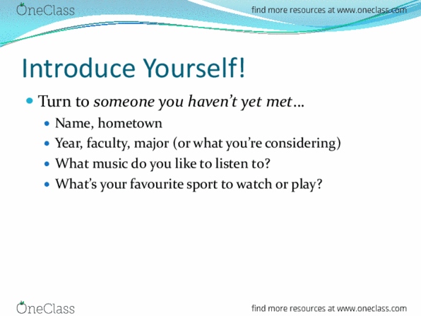 PSYC 208 Lecture Notes - Lecture 1: Carol Dweck, Team Building, Group Dynamics thumbnail