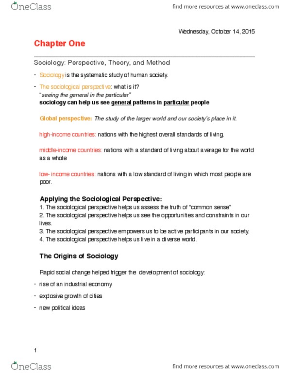 SLGY 1101 Chapter 1: Chapter 1 notes PDF thumbnail