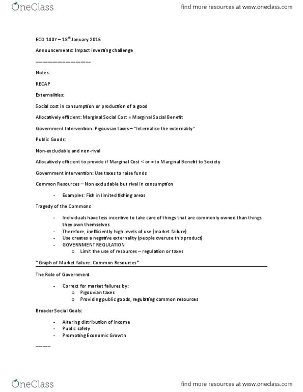 ECO101H1 Lecture Notes - Lecture 3: Retained Earnings, Indirect Tax, Pigovian Tax thumbnail