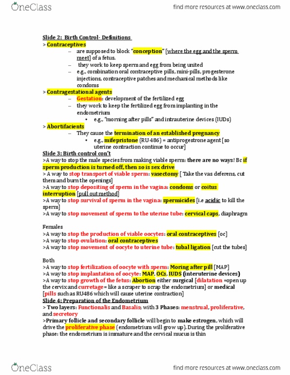 HTHSCI 1H06 Lecture Notes - Lecture 7: Norethisterone, Chemical Castration, Nudge Nudge thumbnail