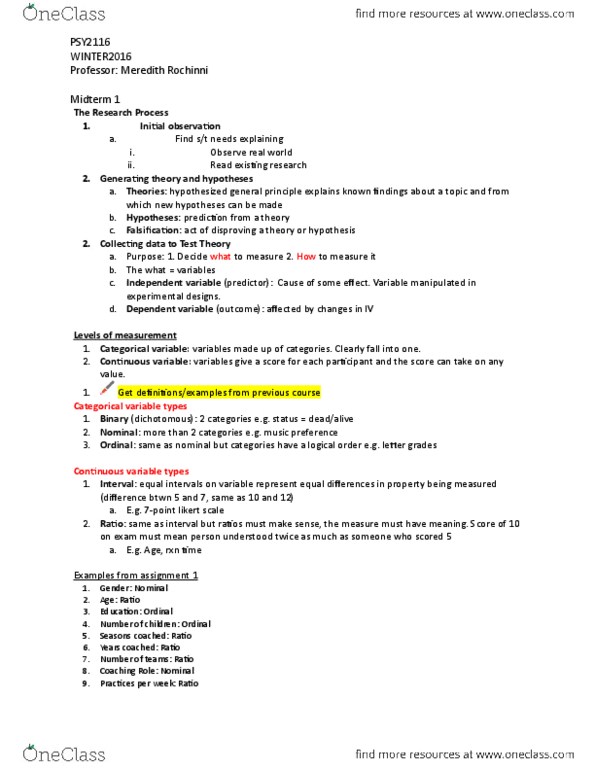 PSY 2116 Lecture Notes - Lecture 1: Interquartile Range, Normal Distribution, Square Root thumbnail