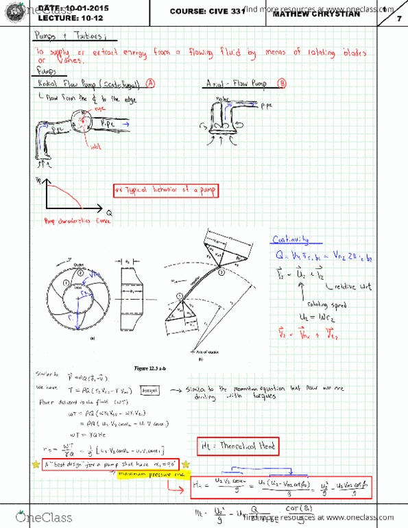 CIV E331 Lecture 4: Pumps and Turbines thumbnail