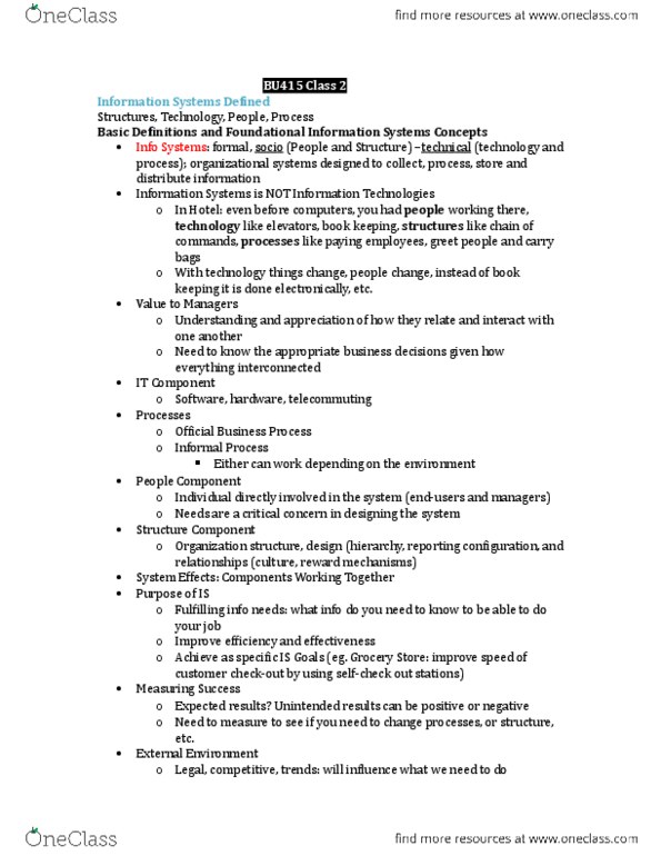 BU415 Lecture Notes - Lecture 2: Freshdirect, Enterprise Resource Planning, Network Effect thumbnail