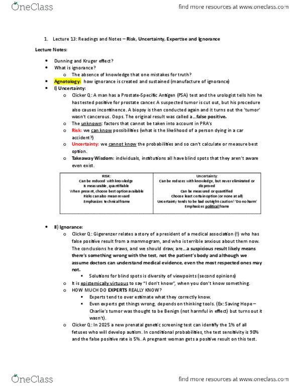 NATS 1760 Lecture Notes - Lecture 13: Pras, Metacognition, Unbridled thumbnail