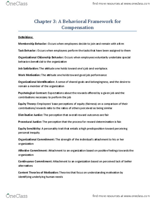 ADMS 3490 Lecture Notes - Lecture 3: Absenteeism, Relative Deprivation, Organizational Citizenship Behavior thumbnail