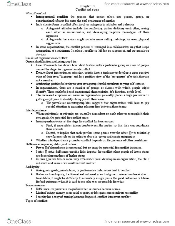 PSYCH 338 Chapter Notes - Chapter 13: Absenteeism, Hypersensitivity, Internal Control thumbnail