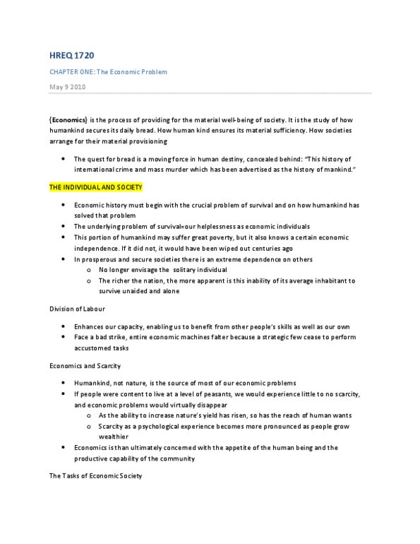 HREQ 1720 Chapter Notes - Chapter 1: Totalitarianism, Socalled, Society 1 thumbnail