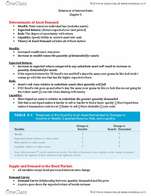 EC223 Chapter Notes - Chapter 5: Price Level, Demand Curve, Economic Equilibrium thumbnail